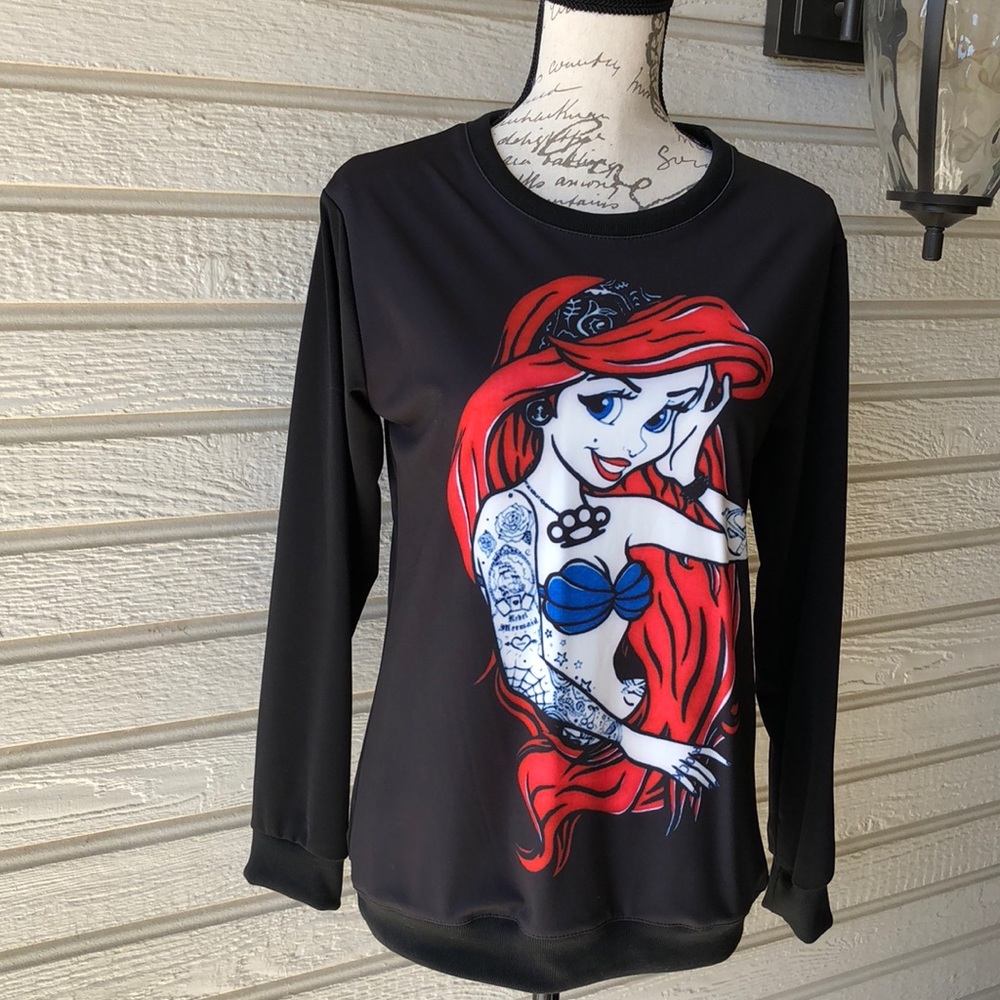 Little Mermaid Tattooed crewneck